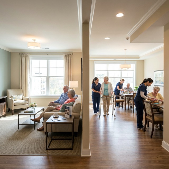 assisted living monthly cost District of Columbia - base rent vs levels of care breakdown