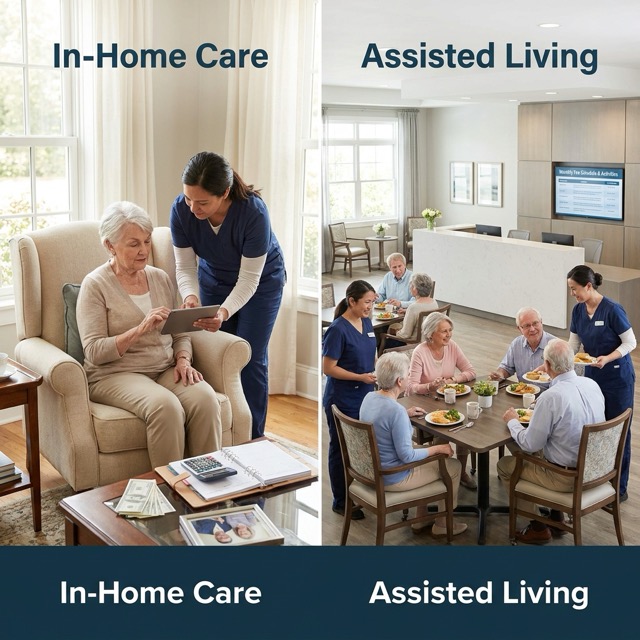 in home care vs assisted living District of Columbia - cost comparison and services